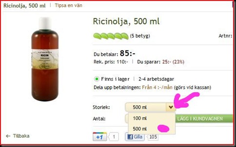 ricinolja
